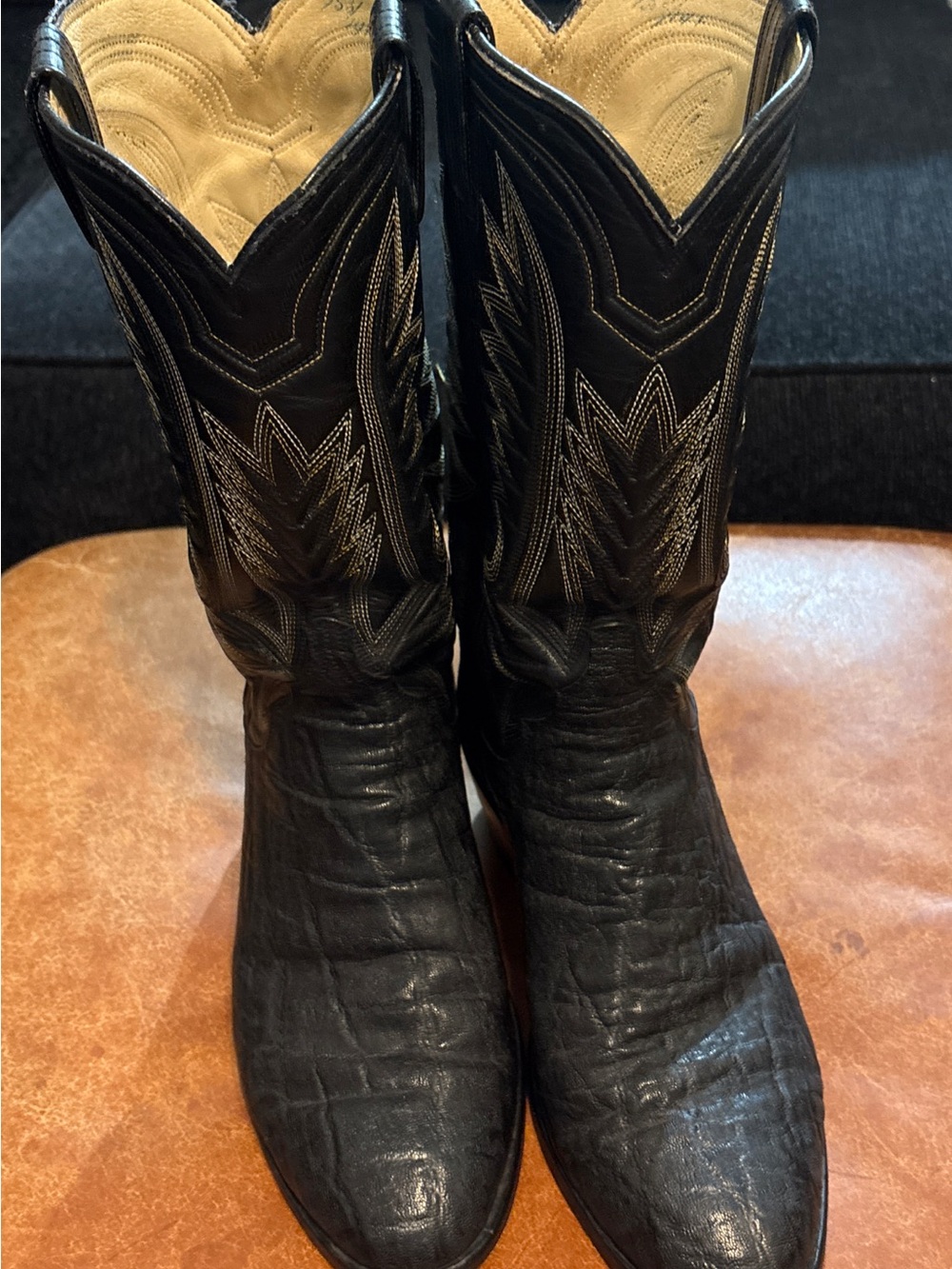 Custom made Vintage  M.L. Leddy Elephant Skin